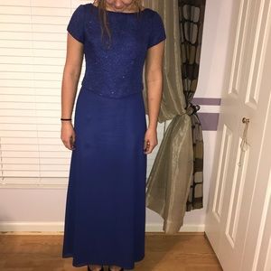 Blue Formal Maxi Dress